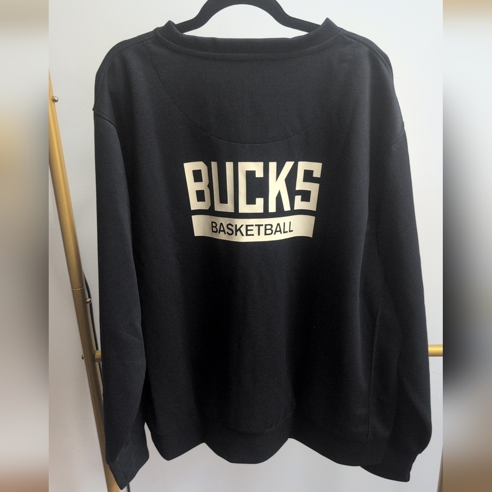 Nike Black Men's Milwaukee Buck Crewneck Sweater Sz XL - Picture 3 of 3
